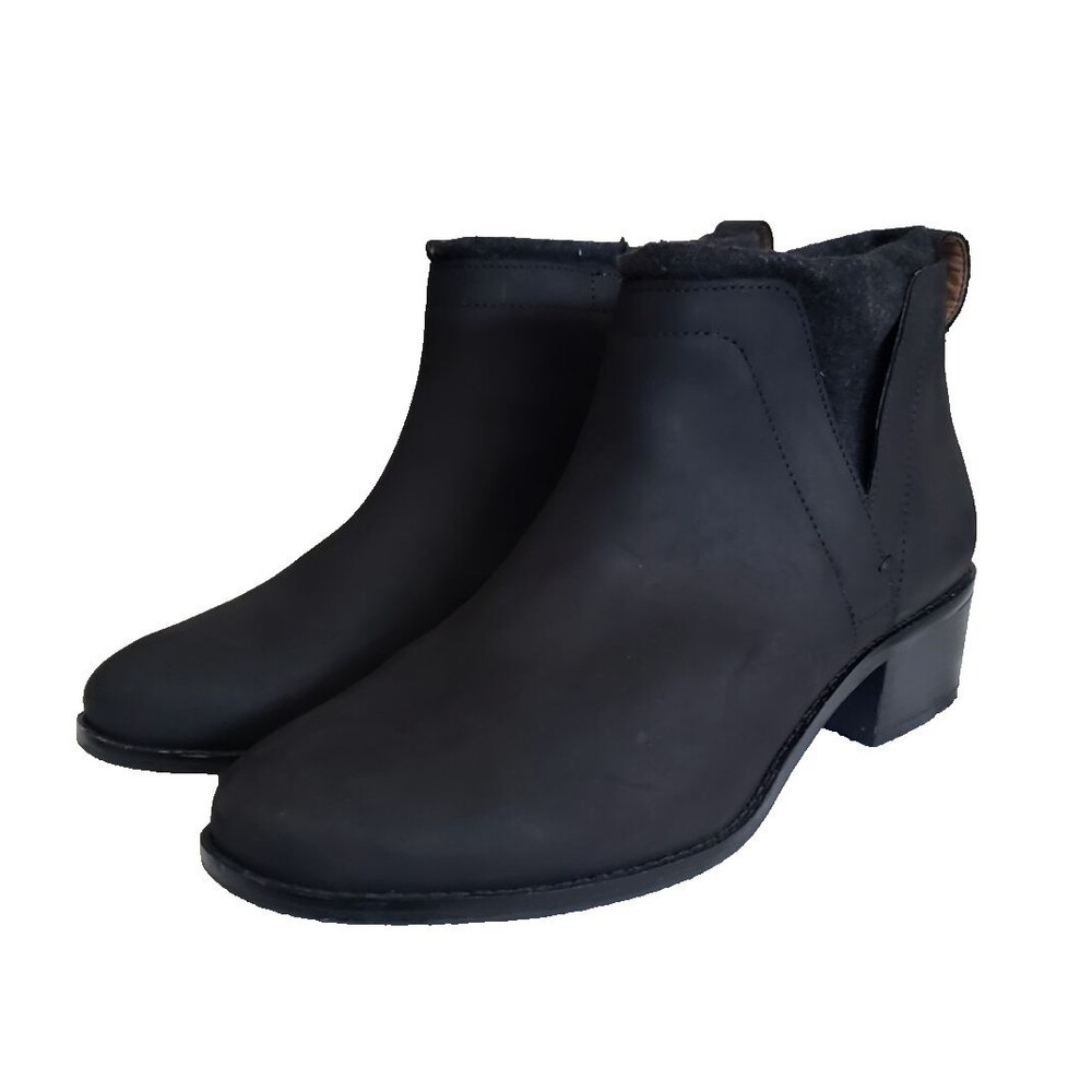 Vionic Joslyn Boots Women's Size 9 Black Weather Resistant Ankle Booties Zipper